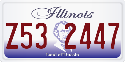 IL license plate Z532447