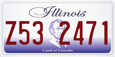 IL license plate Z532471