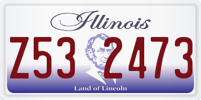 IL license plate Z532473