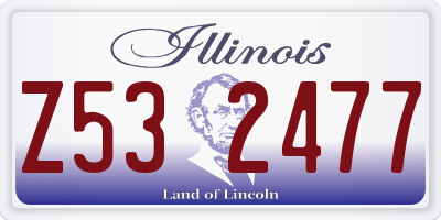 IL license plate Z532477