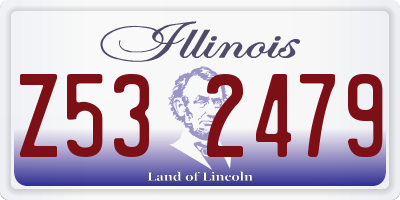 IL license plate Z532479