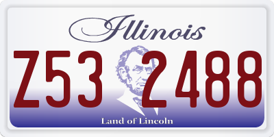 IL license plate Z532488