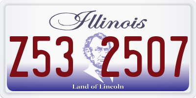 IL license plate Z532507