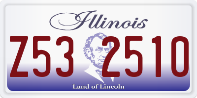IL license plate Z532510