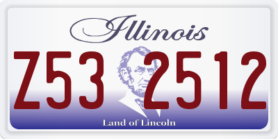 IL license plate Z532512