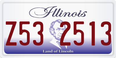 IL license plate Z532513