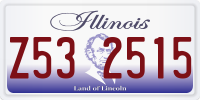IL license plate Z532515