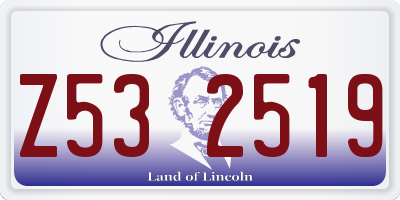 IL license plate Z532519