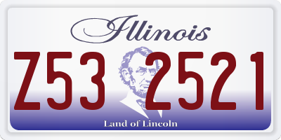 IL license plate Z532521