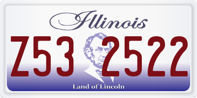 IL license plate Z532522