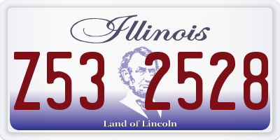 IL license plate Z532528