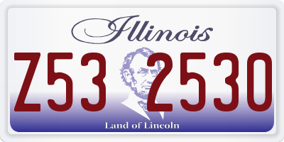 IL license plate Z532530