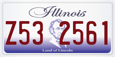 IL license plate Z532561