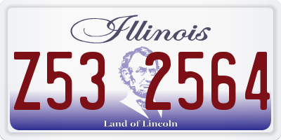 IL license plate Z532564