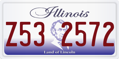 IL license plate Z532572