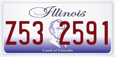 IL license plate Z532591