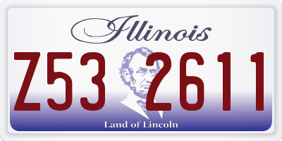 IL license plate Z532611