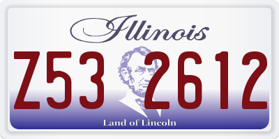IL license plate Z532612