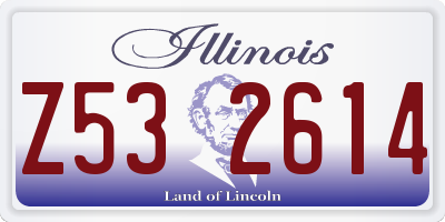 IL license plate Z532614