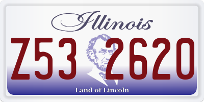 IL license plate Z532620
