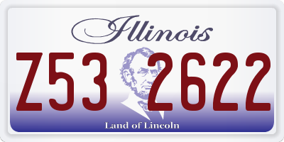 IL license plate Z532622