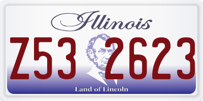 IL license plate Z532623