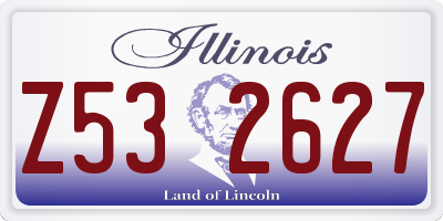 IL license plate Z532627