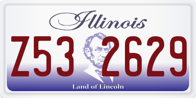 IL license plate Z532629