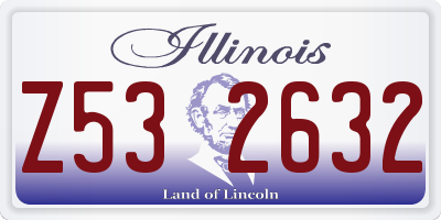 IL license plate Z532632