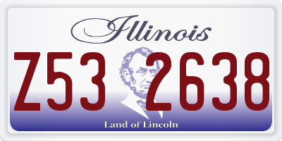 IL license plate Z532638