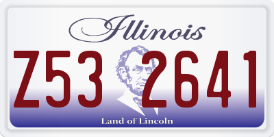 IL license plate Z532641