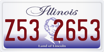 IL license plate Z532653