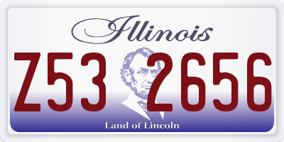 IL license plate Z532656