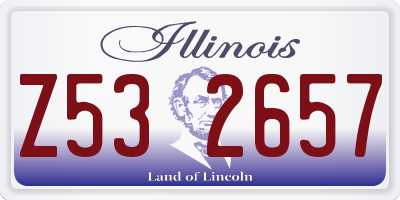 IL license plate Z532657