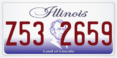 IL license plate Z532659