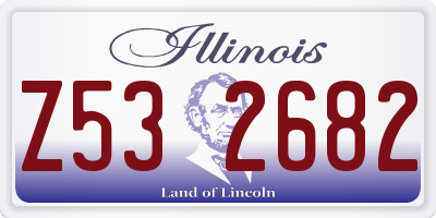 IL license plate Z532682