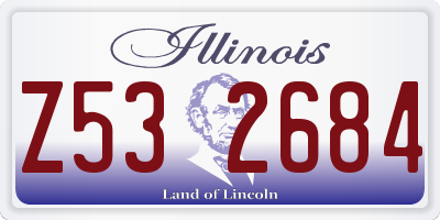 IL license plate Z532684