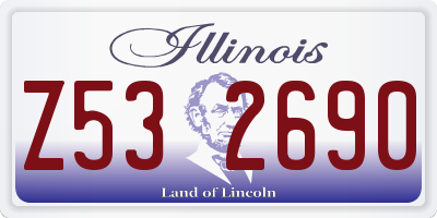 IL license plate Z532690