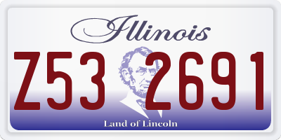IL license plate Z532691