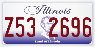 IL license plate Z532696
