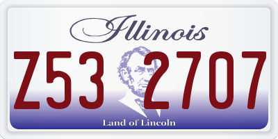 IL license plate Z532707