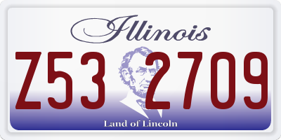IL license plate Z532709