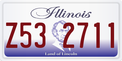 IL license plate Z532711
