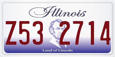 IL license plate Z532714