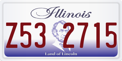 IL license plate Z532715