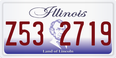 IL license plate Z532719