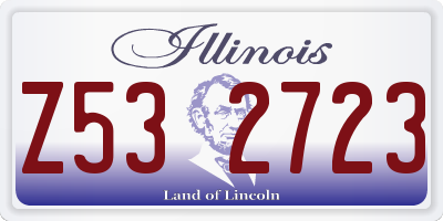 IL license plate Z532723