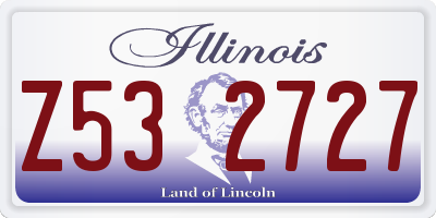 IL license plate Z532727