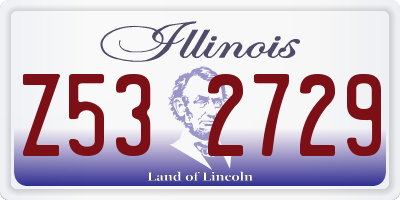 IL license plate Z532729