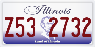 IL license plate Z532732